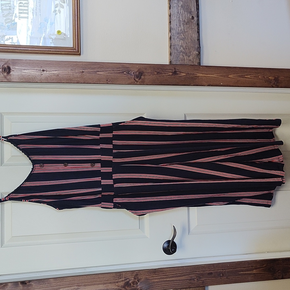 Romper navy blue and red